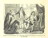 An illustration from The History of England; from the invasion of Julius Caesar to the Revolution in 1688: by D. Hume ... With a continuation, from that period to the death of George the Second, by Tobias Smollett ... and Chronological Records to the coronation of his present Majesty, George the Fourth, by John Burke ... With numerous engravings. (Historical Questions comprising a series of studies upon the most important passages in Dolby's Universal Histories; commencing with Hume and Smollet's History of England. By Robert Horner.) (1825)