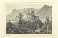 An illustration from Magyarország és Erdély eredeti képekben. Rajzolta Rohbock L., történelmi és helyirati szöveggel, irta H. J (1860)