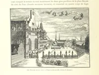 An illustration from Bruxelles à travers les àges. (Troisième volume ... par H. Hymans, P. Hymans.) (1882)