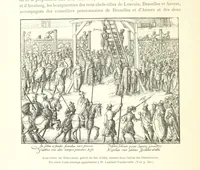 An illustration from Bruxelles à travers les àges. (Troisième volume ... par H. Hymans, P. Hymans.) (1882)