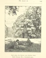An illustration from Poems ... With illustrations by G. J. Pinwell, E. J. Poynter, ... engraved by the Brothers Dalziel (1867)