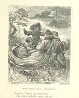 An illustration from Poems ... With illustrations by G. J. Pinwell, E. J. Poynter, ... engraved by the Brothers Dalziel (1867)