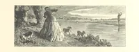 An illustration from Poems ... With illustrations by G. J. Pinwell, E. J. Poynter, ... engraved by the Brothers Dalziel (1867)