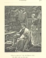 An illustration from Poems ... With illustrations by G. J. Pinwell, E. J. Poynter, ... engraved by the Brothers Dalziel (1867)