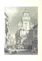 An illustration from Italy, classical, historical and picturesque. Illustrated in a series of views from drawings by Stanfield, R. A., Roberts, R. A., Harding, Prout, Leitch, Brockedon, Barnard, &c. &c. With descriptions of the scenes. Preceded by an introductory essay, on the recent history and present condition of Italy and the Italians, by Camillo Mapei (translated by David Dundas Scott) (1859)