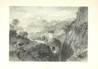 An illustration from Italy, illustrated and described, in a series of views from drawings by Stanfield, R.A., Roberts, R.A., Harding, Prout, Leitch, Brockedon, Barnard, &c. &c. With descriptions of the scenes. And an introductory essay. on the political, religious, and moral state of Italy. By Camillo Mapei [translated by David Dundas Scott] ... And a sketch of the history and progress of Italy during the last fifteen years, 1847-62, in continuation of Dr. Mapei's essay. By the Rev. Gavin Carlyle (1864)