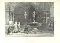 An illustration from Italy, illustrated and described, in a series of views from drawings by Stanfield, R.A., Roberts, R.A., Harding, Prout, Leitch, Brockedon, Barnard, &c. &c. With descriptions of the scenes. And an introductory essay. on the political, religious, and moral state of Italy. By Camillo Mapei [translated by David Dundas Scott] ... And a sketch of the history and progress of Italy during the last fifteen years, 1847-62, in continuation of Dr. Mapei's essay. By the Rev. Gavin Carlyle (1864)