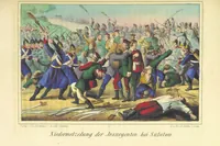An illustration from Die nächtlichen Rächer und die unsichtbare Regierung. Scenen und Skizzen aus den Geheimnissen der jüngsten polnischen Revolution (1864)