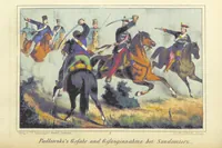 An illustration from Die nächtlichen Rächer und die unsichtbare Regierung. Scenen und Skizzen aus den Geheimnissen der jüngsten polnischen Revolution (1864)