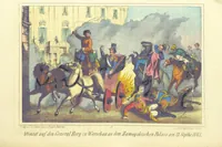 An illustration from Die nächtlichen Rächer und die unsichtbare Regierung. Scenen und Skizzen aus den Geheimnissen der jüngsten polnischen Revolution (1864)