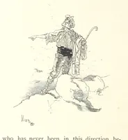An illustration from On the Trail of Don Quixote: being a record of rambles in the ancient province of La Mancha ... Illustrated by D. Vierge (1897)