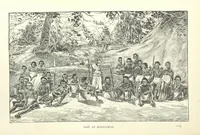 An illustration from The Wild Tribes of the Soudan. An account of travel and sport, chiefly in the Basé country, etc (1883)