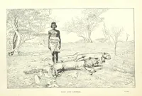 An illustration from The Wild Tribes of the Soudan. An account of travel and sport, chiefly in the Basé country, etc (1883)