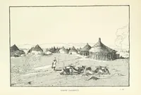 An illustration from The Wild Tribes of the Soudan. An account of travel and sport, chiefly in the Basé country, etc (1883)