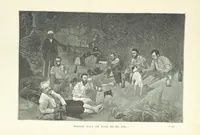 An illustration from The Wild Tribes of the Soudan. An account of travel and sport, chiefly in the Basé country, etc (1883)