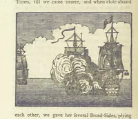 An illustration from Providence Displayed: or, the remarkable adventures of Alexander Selkirk, who lived four years and four months by himself, on the island of Juan Fernandez ... To which is added a supplement, containing the history of P. Serrano, E. How, and others left in similar situations (1800)