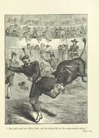 An illustration from With the Colours; or, the piping times of peace ... With illustrations by R. Simkin (1881)