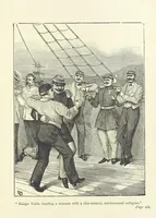 An illustration from With the Colours; or, the piping times of peace ... With illustrations by R. Simkin (1881)