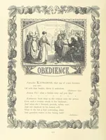 An illustration from The Nobility of Life, its graces and virtues, portrayed in prose and verse by the best writers. Selected and edited by L. Valentine. With twenty-four original pictures printed in colours, elaborate borders, etc (1869)