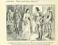 Picture 23 of 33 from Through my Heart first. [A novel.] With ... illustrations, etc (1888), leaf 104