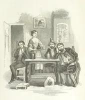 An illustration from The Lass and the Lady; or, Love's ladder. A tale of thrilling interest. [Completed by Thomas Frost. With plates (1855)