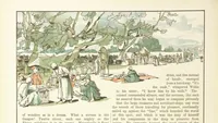 An illustration from A Journey round the World. With illustrations by C. Marr (1888)