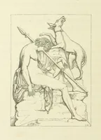 An illustration from The Poetical Works of John Keats. With a memoir by Richard Monckton Milnes. Illustrated by 120 designs, original and from the antique, drawn on wood by George Scharf, Jun (1854)
