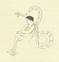 An illustration from The Poetical Works of John Keats. With a memoir by Richard Monckton Milnes. Illustrated by 120 designs, original and from the antique, drawn on wood by George Scharf, Jun (1854)