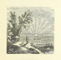 An illustration from The Poetical Works of John Keats. With a memoir by Richard Monckton Milnes. Illustrated by 120 designs, original and from the antique, drawn on wood by George Scharf, Jun (1854)