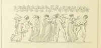 An illustration from The Poetical Works of John Keats. With a memoir by Richard Monckton Milnes. Illustrated by 120 designs, original and from the antique, drawn on wood by George Scharf, Jun (1854)