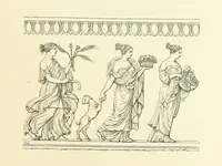 Picture 87 of 101 from The Poetical Works of John Keats. With a memoir by Richard Monckton Milnes. Illustrated by 120 designs, original and from the antique, drawn on wood by George Scharf, Jun (1854), leaf 383