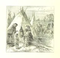 An illustration from The Young Ranchmen; or, Perils of Pioneering in the Wild West ... Illustrated by Walter S. Stacey (1891)