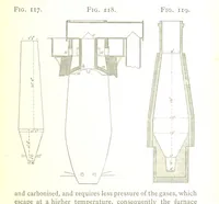 An illustration from A practical Treatise on Metallurgy, adapted from the last German edition of Professor K.'s Metallurgy, by W. Crookes and E. Röhrig ... Illustrated, etc (1868)