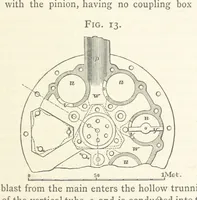 Picture 11 of 112 from A practical Treatise on Metallurgy, adapted from the last German edition of Professor K.'s Metallurgy, by W. Crookes and E. Röhrig ... Illustrated, etc (1868), leaf 159