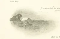 An illustration from The King's Highway, daily texts & hymns for a month. Illustrated by F. Hines (1890)