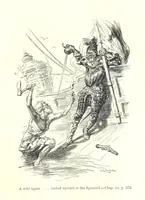 An illustration from Westward Ho! ... With illustrations by C. E. Brock (1896)