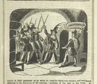 An illustration from Ernestine de Lacy, or the Robber's Foundling. An Old English Romance. By the author of “Angelina” ... etc., etc (1854)