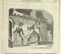An illustration from Ernestine de Lacy, or the Robber's Foundling. An Old English Romance. By the author of “Angelina” ... etc., etc (1854)