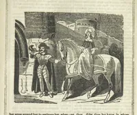 An illustration from Ernestine de Lacy, or the Robber's Foundling. An Old English Romance. By the author of “Angelina” ... etc., etc (1854)