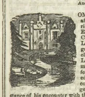 An illustration from Ernestine de Lacy, or the Robber's Foundling. An Old English Romance. By the author of “Angelina” ... etc., etc (1854)