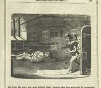 An illustration from Ernestine de Lacy, or the Robber's Foundling. An Old English Romance. By the author of “Angelina” ... etc., etc (1854)