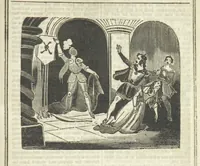 An illustration from Ernestine de Lacy, or the Robber's Foundling. An Old English Romance. By the author of “Angelina” ... etc., etc (1854)