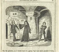 An illustration from Ernestine de Lacy, or the Robber's Foundling. An Old English Romance. By the author of “Angelina” ... etc., etc (1854)
