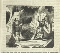 An illustration from Ernestine de Lacy, or the Robber's Foundling. An Old English Romance. By the author of “Angelina” ... etc., etc (1854)