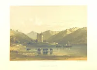 An illustration from Scotland delineated in a series of views by C. Stanfield ... G. Cattermole ... (Sir W. Allan) ...Drawn in lithography by J. D. Harding (Carrick, etc.). With historical, antiquarian and descriptive letterpress by J. P. L (1858)