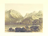 An illustration from Scotland delineated in a series of views by C. Stanfield ... G. Cattermole ... (Sir W. Allan) ...Drawn in lithography by J. D. Harding (Carrick, etc.). With historical, antiquarian and descriptive letterpress by J. P. L (1858)