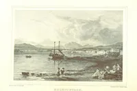 An illustration from Select views on the River Clyde, engraved by J. Swan, from drawings by J. Fleming, with historical and descriptive illustrations by J. M. L (1830)