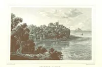 An illustration from Select views on the River Clyde, engraved by J. Swan, from drawings by J. Fleming, with historical and descriptive illustrations by J. M. L (1830)