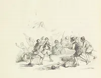 An illustration from Herinneringen uit den worstelstrijd met Spanje ... Met op staal gegraveerde platen (1853)