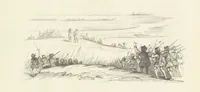 An illustration from Herinneringen uit den worstelstrijd met Spanje ... Met op staal gegraveerde platen (1853)